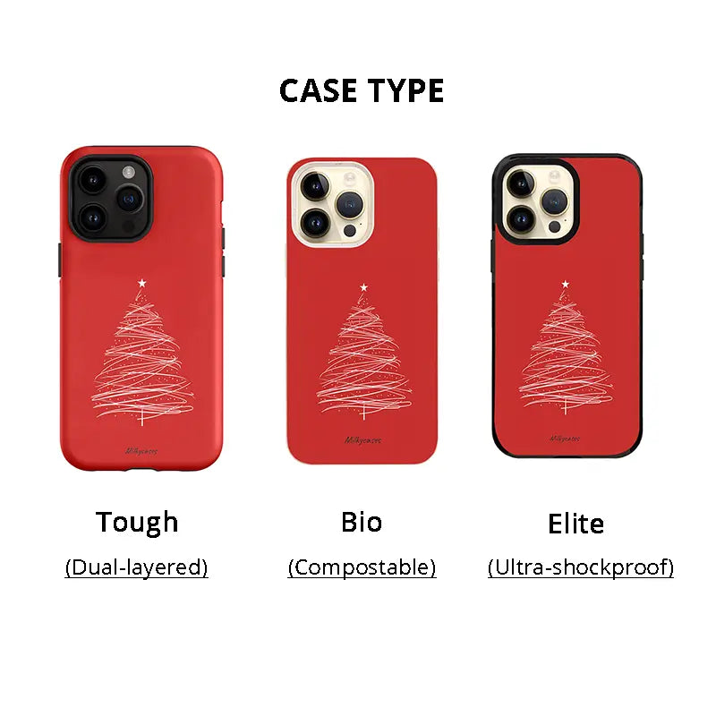 Marry Christmas iphone case - milkycases iphone case - mindful vibe - 1 case type