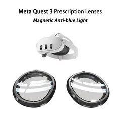 Meta Quest 3 Prescription Lenses - Magnetic Anti-blue Light