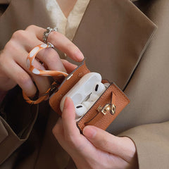 Mini Kelly Bag Luxury Leather AirPods Case