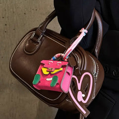 Mini Kelly Doll Bag Luxury Leather AirPods Case
