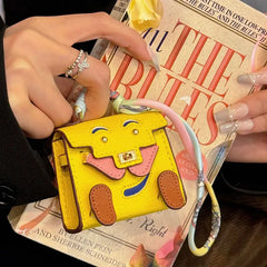 Mini Kelly Doll Bag Luxury Leather AirPods Case