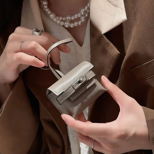 Mini Kelly Puffy Leather AirPods Case