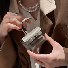 Mini Kelly Puffy Leather AirPods Case