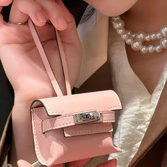 Mini Kelly Puffy Leather AirPods Case