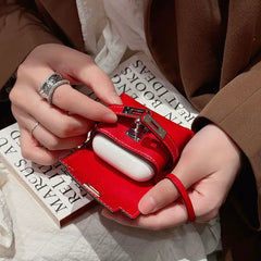 Mini Kelly Puffy Leather AirPods Case