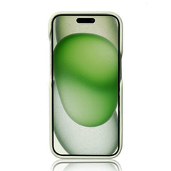 Mint Cream Leather iPhone Case with Stand