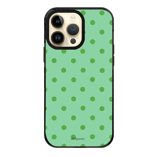 Mint Drops iPhone Case - milkycases iphone case - pattern play - polka dot - elite iphone case