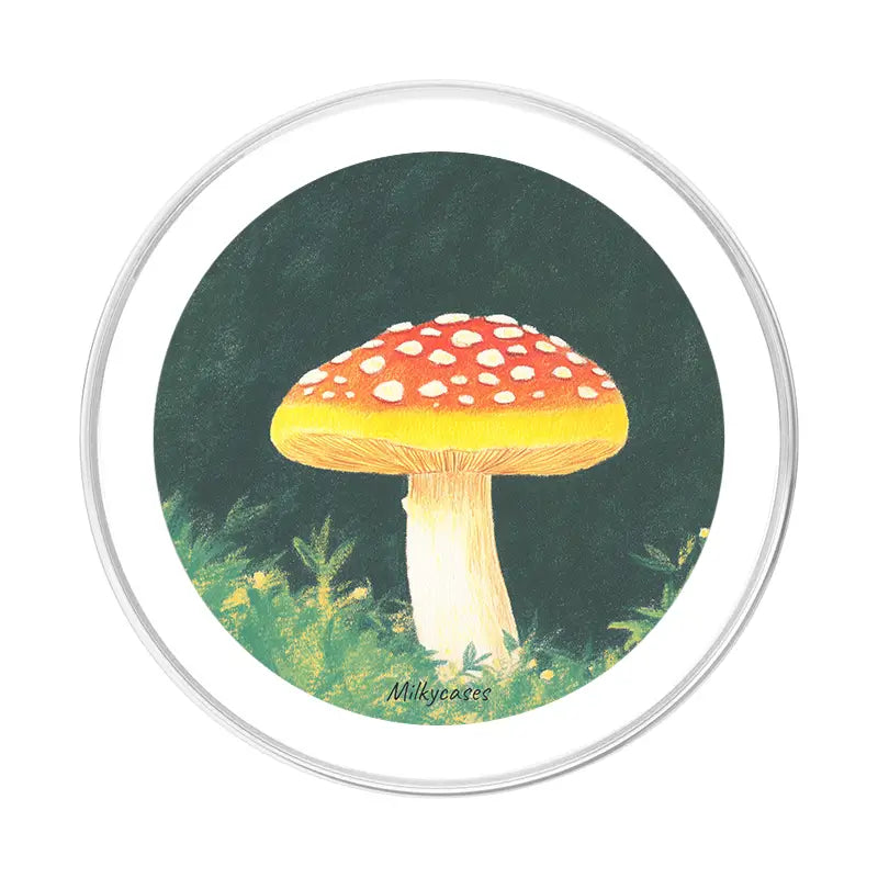 Mushroom Magic PopGrip for MagSafe - milkycases iphone case - gripease