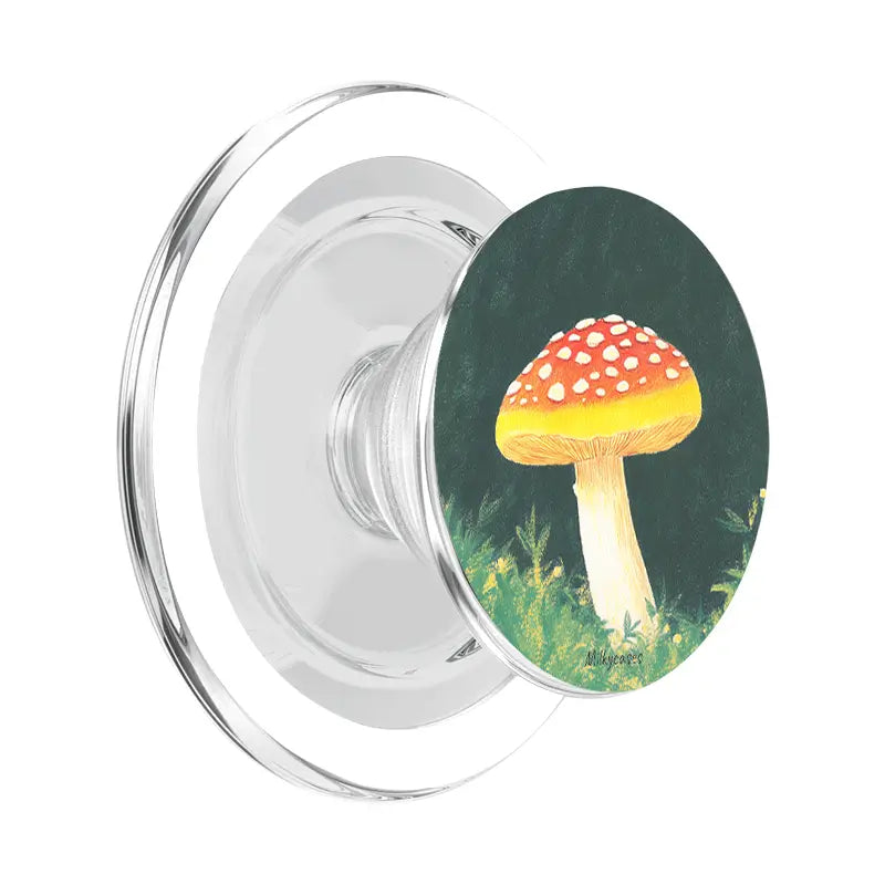 Mushroom Magic PopGrip for MagSafe - milkycases iphone case - gripease