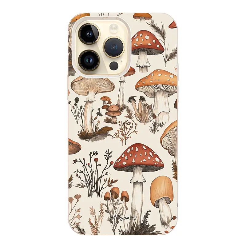 Mushroom Magic iPhone Case - milkycases iphone case - compostable iphone case