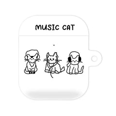 Music Cat AirPods Case