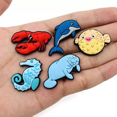 Ocean Life Crocs Hole Case Charms - DIY phone case, Crocs phone case, Crocs iphone case, Phone case with charms, Jibbitz phone case, Phone case for plug-in charms, Fidget phone case. - milkycases