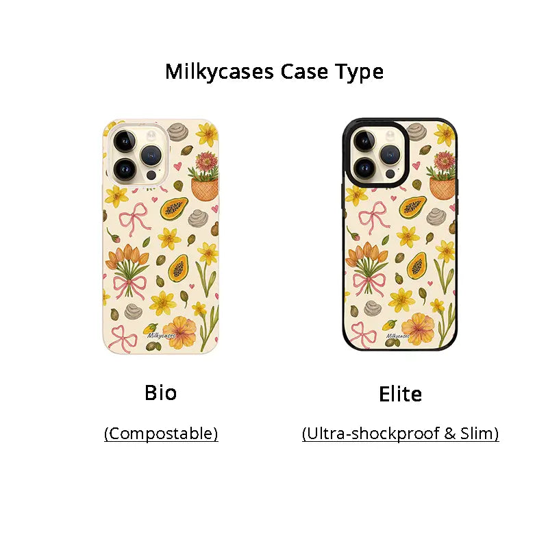 Papaya Petals iPhone Case - milkycases - elite iphone case