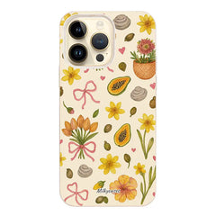 Papaya Petals iPhone Case - milkycases - compostable iphone case