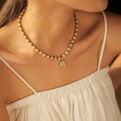 Pearl Coin Necklace