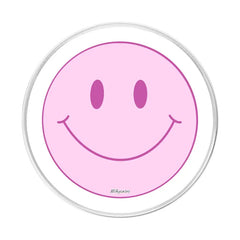 Pink Smileys PopGrip  Phone Grip - milkycases gripease