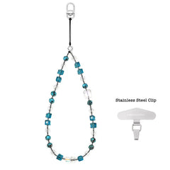 Pixel Cubes Beaded Phone Charm | Beaded Phone Strap