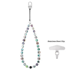 Pixel Cubes Beaded Phone Charm | Beaded Phone Strap