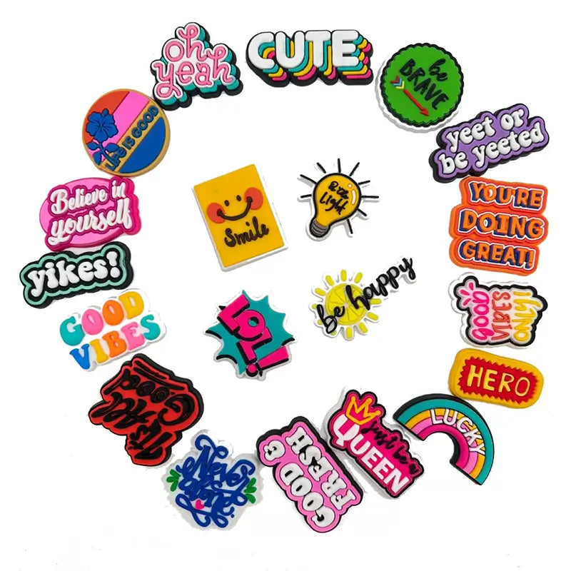 Power Sayings Hole Charms for Crocs iPhone Case