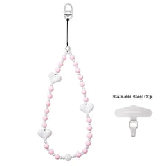 Puffy Love Beaded Phone Charm | Beaded Phone Strap