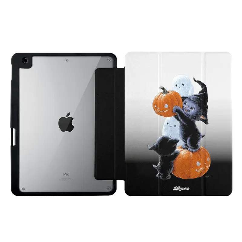 Pumpkin Kitty iPad Case - milkycases A front