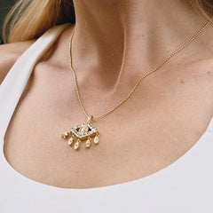 Radiant Eye Charm Necklace