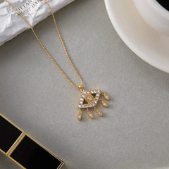 Radiant Eye Charm Necklace