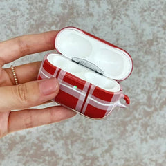 Red and White Checkered AirPods Case