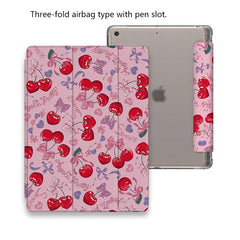 Ribbon Bow Cherry iPad Case