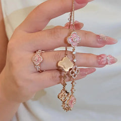 Sakura Clover Jewelry Set / Milkyscoops