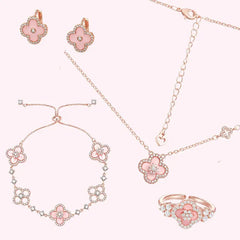 Sakura Clover Jewelry Set / Milkyscoops