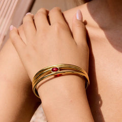Scarlet Glow Bangle