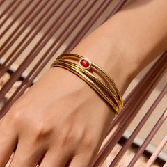 Scarlet Glow Bangle