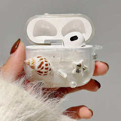 SeashellWhimsyWhiteAirPodsCase-milkycases-accessories