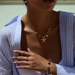 Seaside Treasure Charm Necklace