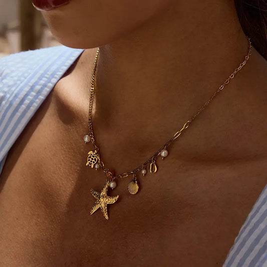 Seaside Treasure Charm Necklace