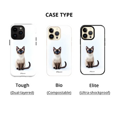 Siamese Cat iPhone Case - milkycases iphone case - 1 case type