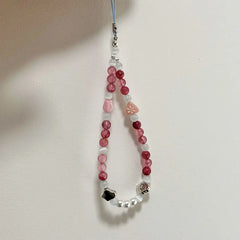 Smile Bloom Phone Charm | Handmade Phone Strap - Beaded Phone Charm