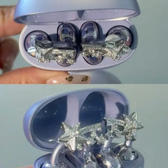 Starlit Comet Jewelry for Ear Clip Earbuds