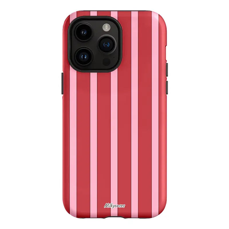 Strawberry Stripe iPhone Case - milkycases iphone case - tough iphone case