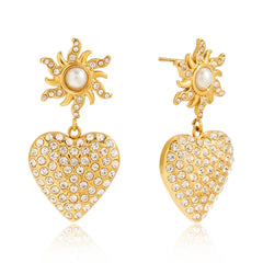 Sunlit Heart Earrings