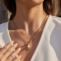 Sunlit Talisman Charm Necklace