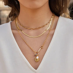 Sunlit Talisman Charm Necklace