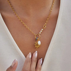 Sunlit Talisman Charm Necklace