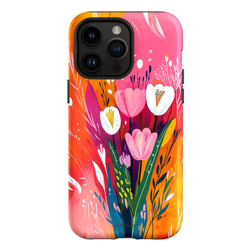 Sunrise Tulips iPhone Case - milkycases iphone case - tough iphone case