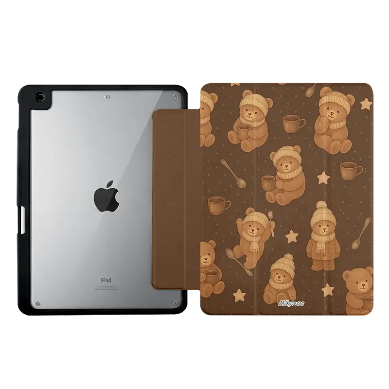 Teddy Café iPad Case - milkycases