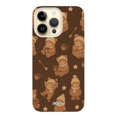 Teddy Café iPhone Case - milkycases1 - biodegredable compostable iphone case
