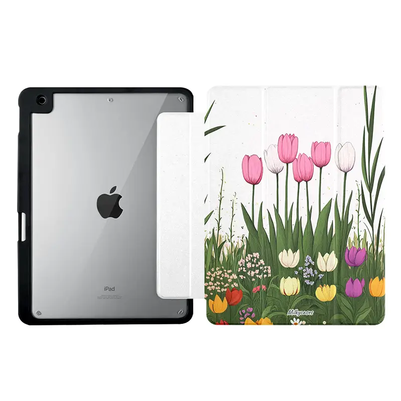 Tulips Garden iPad Case - milkycases - front