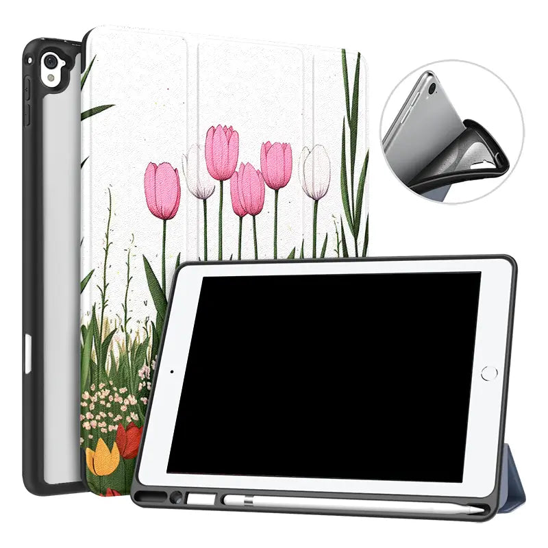 Tulips Garden iPad Case - milkycases - side