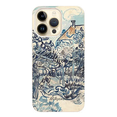 Van Gogh's Old Vineyard with Peasant Woman iPhone Case